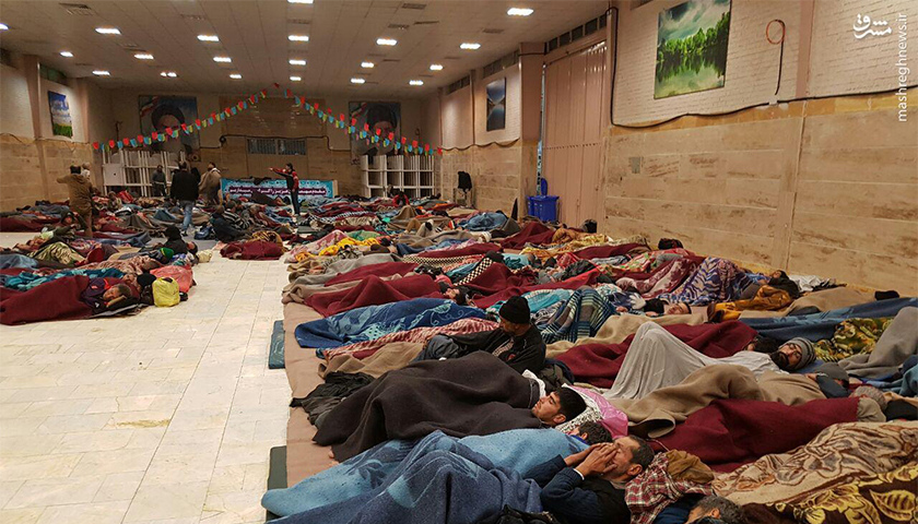 پذیرایی گرمخانه خاوران از 900 کارتن خواب